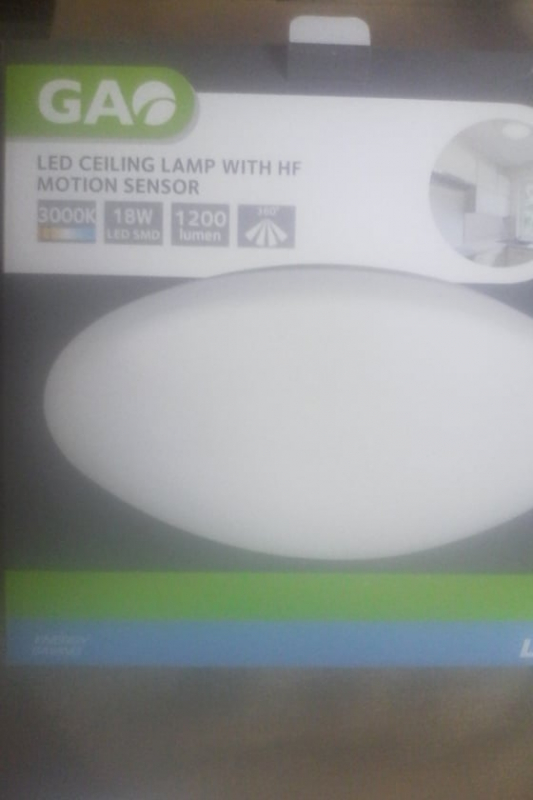 LED-es fénytest 18w, mozgás és fény érzékelős