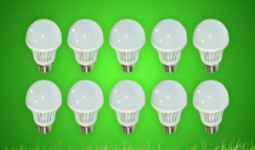 10 db energiatakarékos Eco LED izzó E27 foglalattal, 9 W