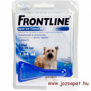 3db Frontline Spot On M kullancs, bolha ellen kistestű (10-20kg) kutya számára