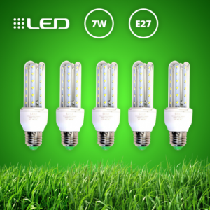 5 db energiatakarékos prémium LED izzó E27 foglalattal, 7 W