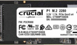 500GB Crucial SSD M.2 P1 meghajtó (CT500P1SSD8)