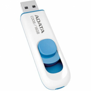 ADATA 16Gb USB Flash Drive, USB2.0, Fehér