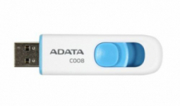ADATA USB Memória, C008, 64GB, USB 2.0, Fehér/Kék