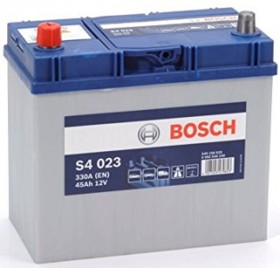 Akkumulátor 12V 45Ah 330A Bal+ "Japán" Bosch S4
