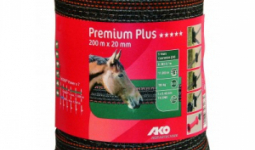 AKO Premium Plus villanypásztorszalag 200m x 20 mm barna/narancs