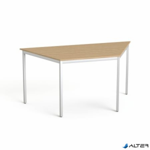 Általános asztal fémlábbal, trapéz alakú, 75x150/75 cm, MAYAH "Freedom SV-41", kőris
