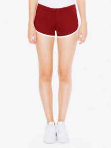 American Apparel AA7301 Cranberry/White