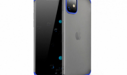 Apple iPhone 11 hátlap - GKK Matte 360 Full Protection 3in1 - kék/matt átlátszó
