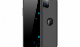 Apple iPhone 11 Pro Max hátlap - GKK 360 Full Protection 3in1 - Logo - fekete