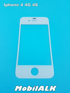 Apple Iphone 4 4S érintő kijelző üveg üveglap fehér