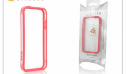Apple iPhone 5/5S/SE védőkeret - Bumper - Gecko Lianzoo - clear/red