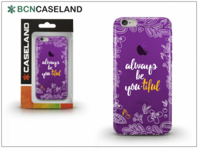 Apple iPhone 7 Plus/iPhone 8 Plus szilikon hátlap - BCN Caseland Beautiful - lila