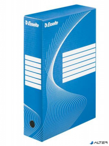 Archiváló doboz, A4, 80 mm, karton, ESSELTE "Boxycolor", kék