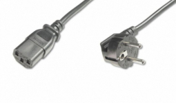 Assmann Schuko (CEE 7/7)/IEC C13 0,75m 90 fokos szögben hajlított hálózati kábel (AK-440109-008-S)