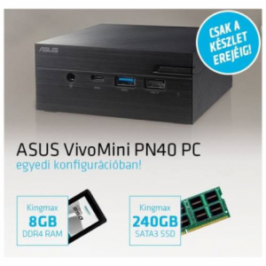 ASUS VivoMini PC PN40, Intel Celeron N4000, HDMI, WIFI, 8GB DDR4, 240GB SSD