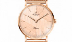 Atlantic ceas de dama din aur roz, culori eleganta 29043.44.71mb