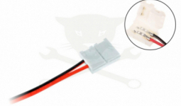 Betáp csatlakozó kéteres vezetékkel, pattintós - LED szalaghoz ELMARK (99ACC03)