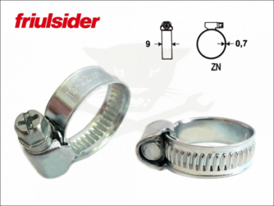 Bilincs Friulsider 12-22 mm - 9 mm W1 FM - Clampex - (12-22FRIU)