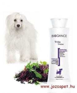 Biogance white snow sampon fehér szőrű kutyának és macskáknak 1000ml