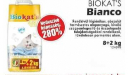 Biokat's Bianco Macskaalom 10kg--280%-os nedvességmegkötő képesség!
