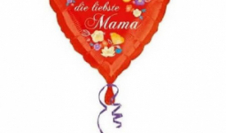 Boldog anyák napját fólia lufi szív 43cm