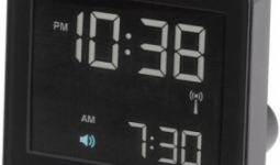 Braun Multiband XL rádiójel vezérelt digitális ébresztőóra, 75x75x45 mm, fekete