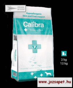 CALIBRA VET Hypoallergenic diétás gyógytáp allergiás kutyának 12kg