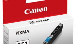 CLI-551C Tintapatron Pixma iP7250, MG5450 nyomtatókhoz, CANON kék, 7ml
