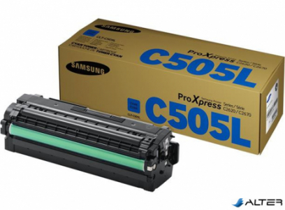 CLT-C505L Lézertoner SL-C2620DW, SL-C2670FW nyomtatókhoz, SAMSUNG, cián, 3,5k
