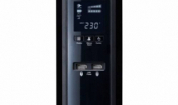 Cyber Power CP1300EPFCLCD szünetmentes tápegység, 1300 VA, 780 W, AVR, LCD kijelző, RJ11, RJ45, USB, Serial