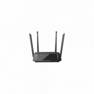 D-Link Wireless Gigabit AC1200 Dual Band Router Mbps 1x WAN (1000Mbps) + 4x LAN (1000Mbps)
