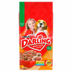 Darling Szárnyassal és zöldségekkel száraz kutyatáp 15kg