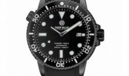 Deep Blue ceas negru pentru bărbați, mas1kpvdblkoemblack