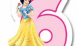 Disney Hercegnők tortagyertya számgyertya 6