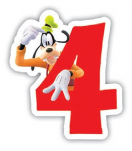 Disney Mickey tortagyertya számgyertya 4