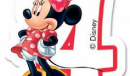 Disney Minnie tortagyertya számgyertya 4