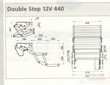 Double Step 12V elektromos lépcső család