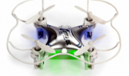 DWI mini drón, 6 tengelyű giroszkópos stabilizátorral, ezüst színű