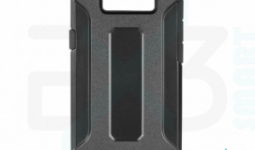 Fekete színű, gumi / szilikon hátlap tok, Samsung Galaxy A40 készülékhez