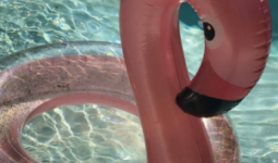 Felfújható flamingó úszógumi, 190x115 cm