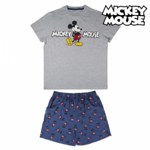 Fiú Nyári Pizsamát Mickey Mouse Szürke Kék