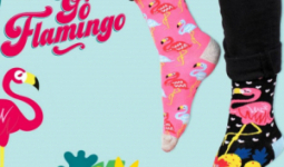 Flamingó zokni szett - 6 db különböző mintájú zokni