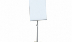 Flipchart tábla mágneses felület 68x105 cm 2db segédkarral mobil állítható magasság Memoboards