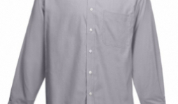 FoL Long Sleeve Oxford Shirt, oxfordszürke