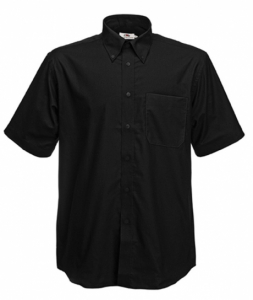 FoL Short Sleeve Oxford Shirt, fekete