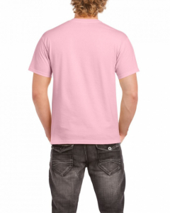 Gildan környakas póló, világos rózsaszín