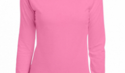Gildan Női h.ujjú Softstyle póló, Azalea 