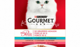 Gourmet Mon Petit Tonhal/Lazac/Pisztráng macskatáp 6x50g