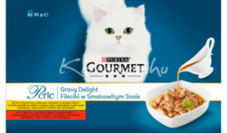 Gourmet Perle Gravy Delight Csirke/Marha macskaeledel 4x85g