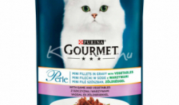 Gourmet Perle Vad zöldségekkel nedves macskaeledel 85g